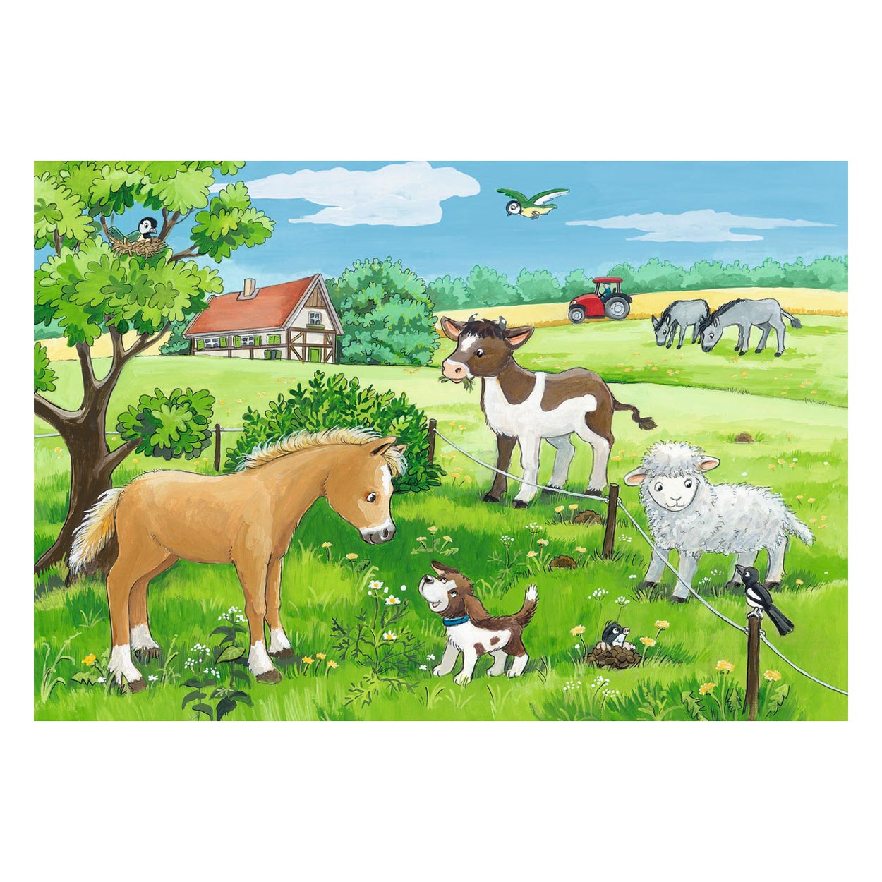 Ravensburger jonge dieren op het platteland, 2x12st.