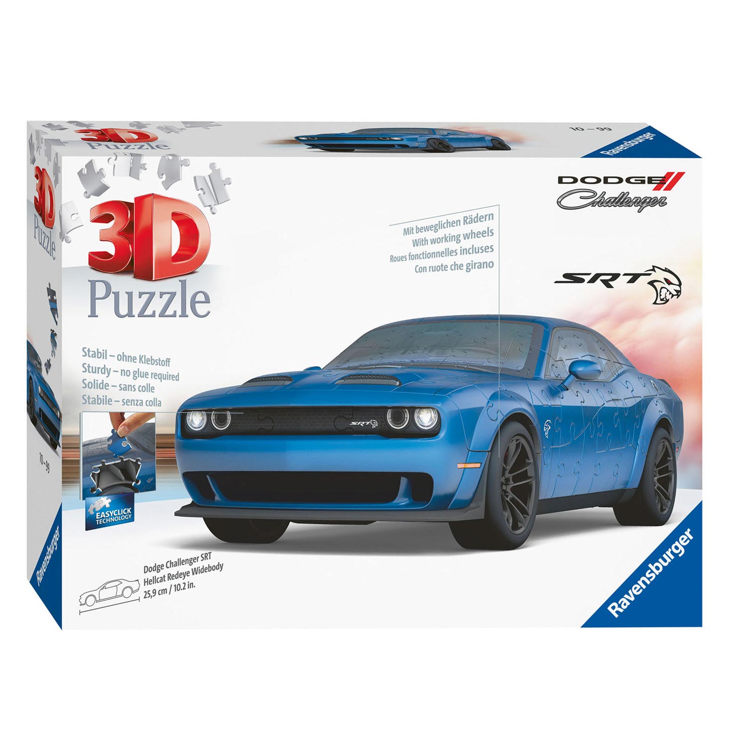 Ravensburger 3d puzzel dodge challenger