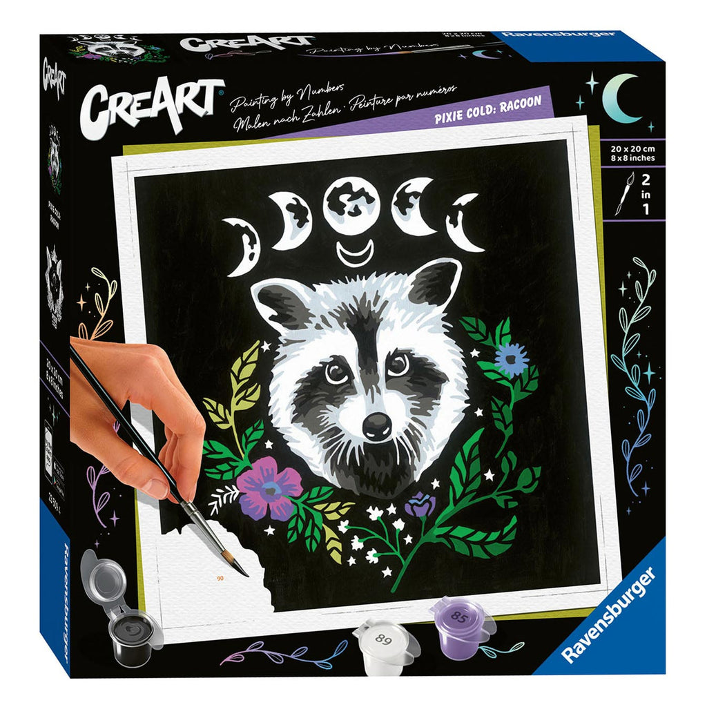 ravensburger creart - pixie cold edition raccoon