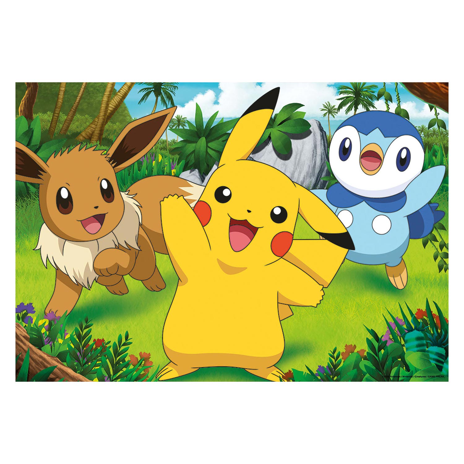 Ravensburger puzzel - pikachu en zijn vrienden, 2x24st.