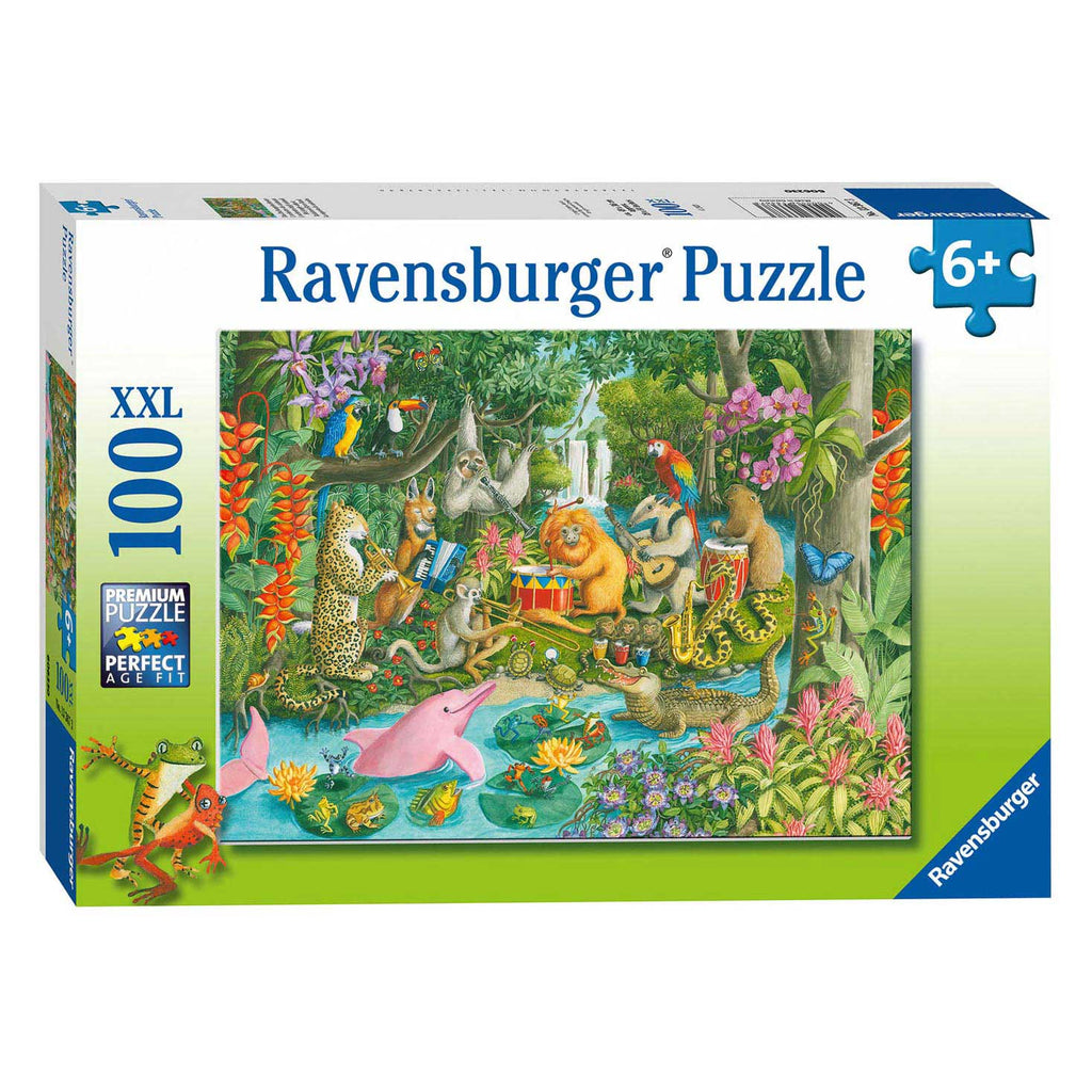 Ravensburger puzzel het jungle-orkest, 100st. xxl