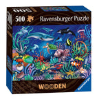 Ravensburger houten puzzel onder de zee, 500st.