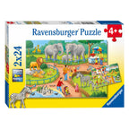 Ravensburger puzzel dag dierentuin 2x24p