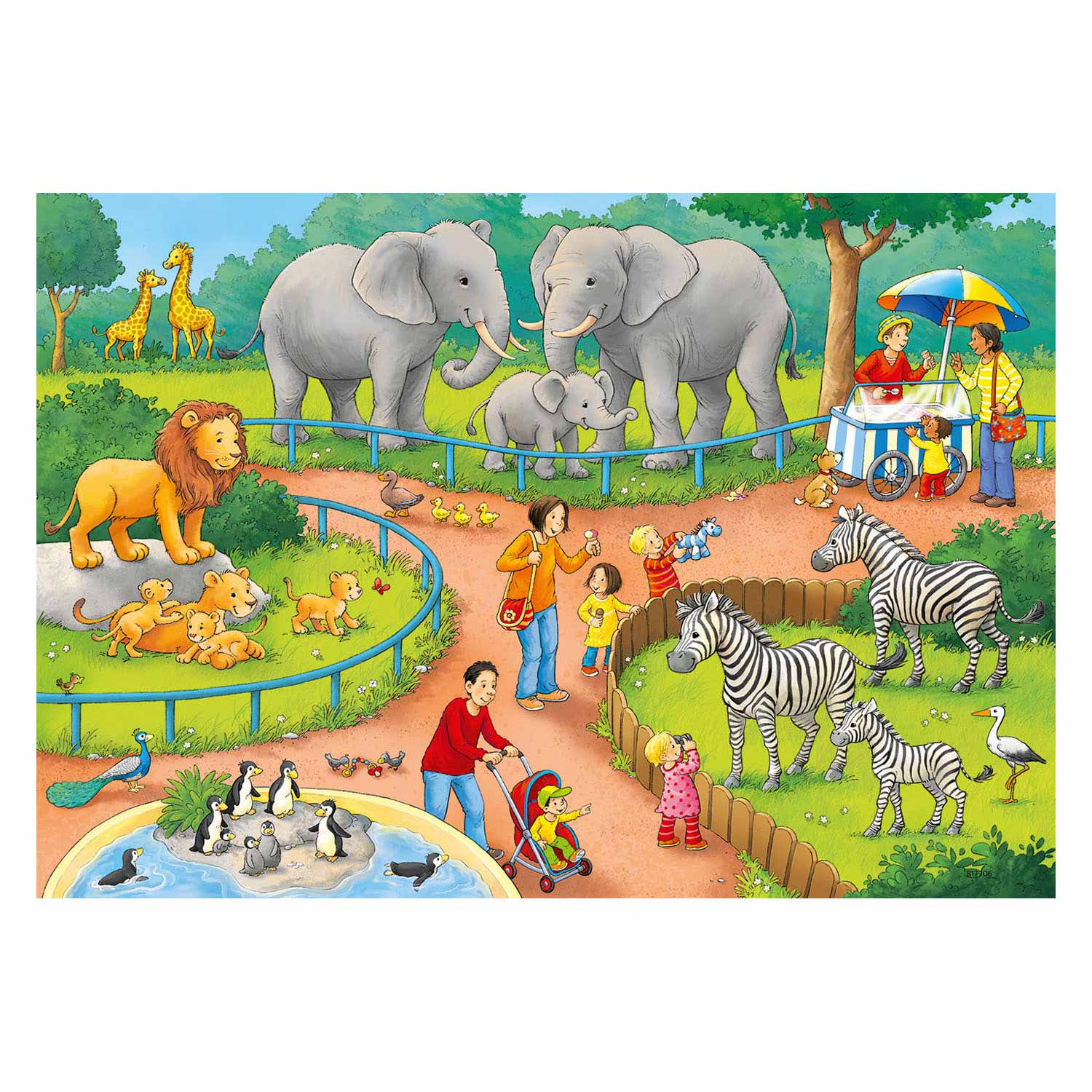 Ravensburger puzzel dag dierentuin 2x24p