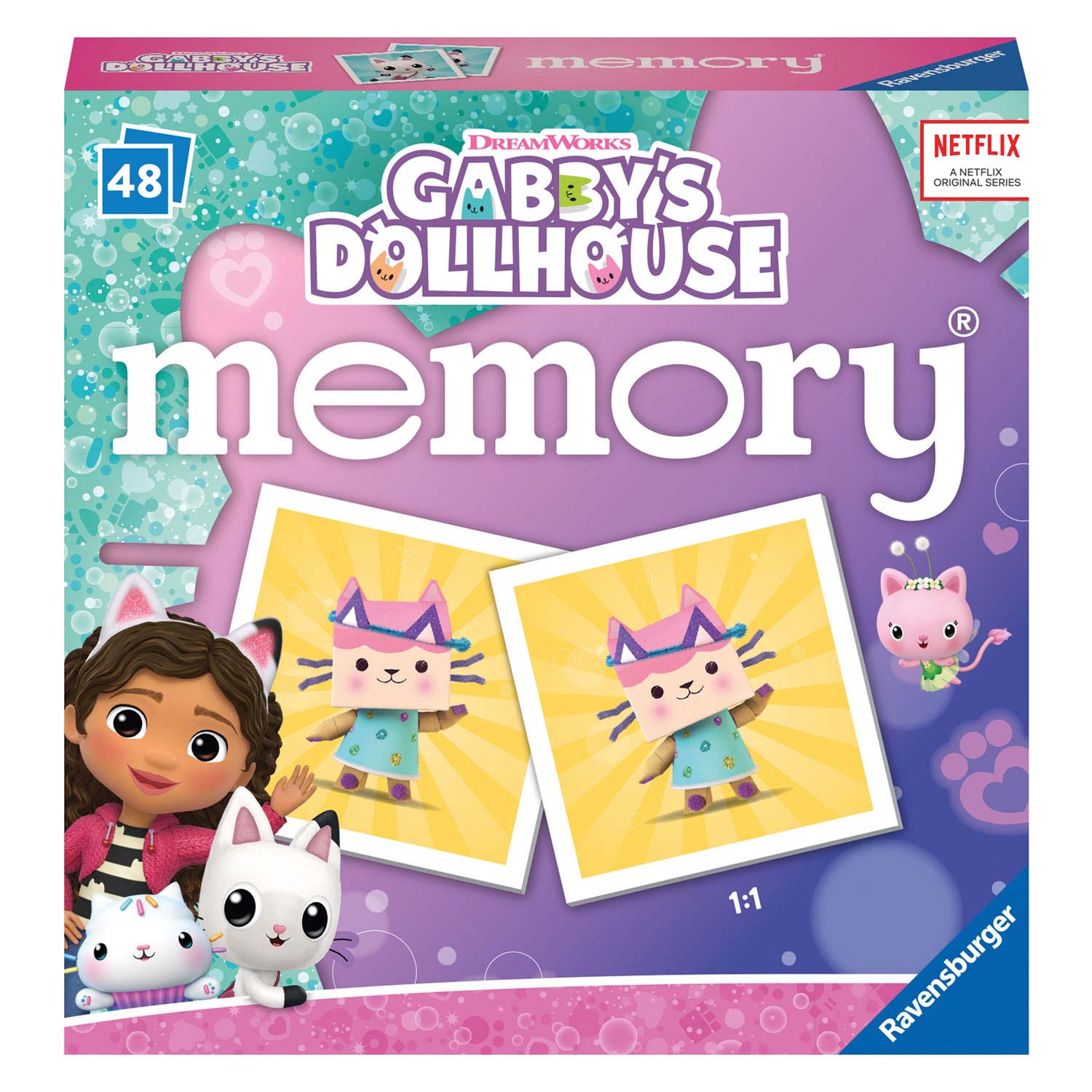 Ravensburger gabby #039;s dollhouse memory 48 kaarten