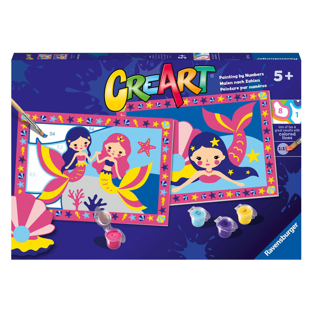 Ravensburger creart schilderen op nummer - zeemeermin magie