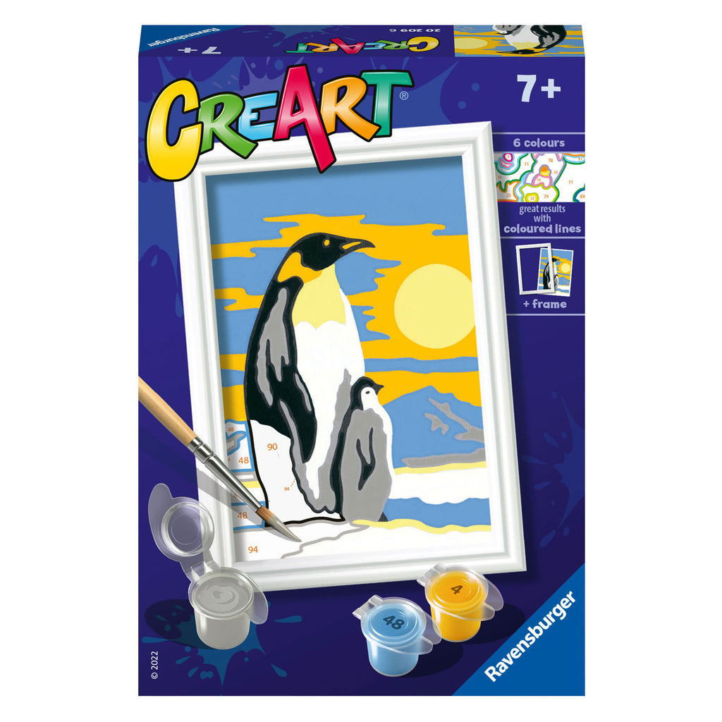 Ravensburger creart schilderen op nummer - pinguïn familie