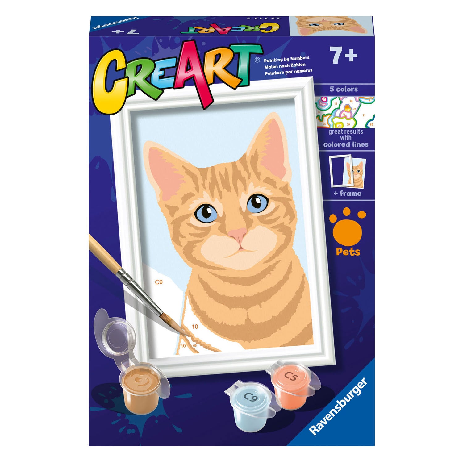 Ravensburger creart schilderen op nummer rode kater