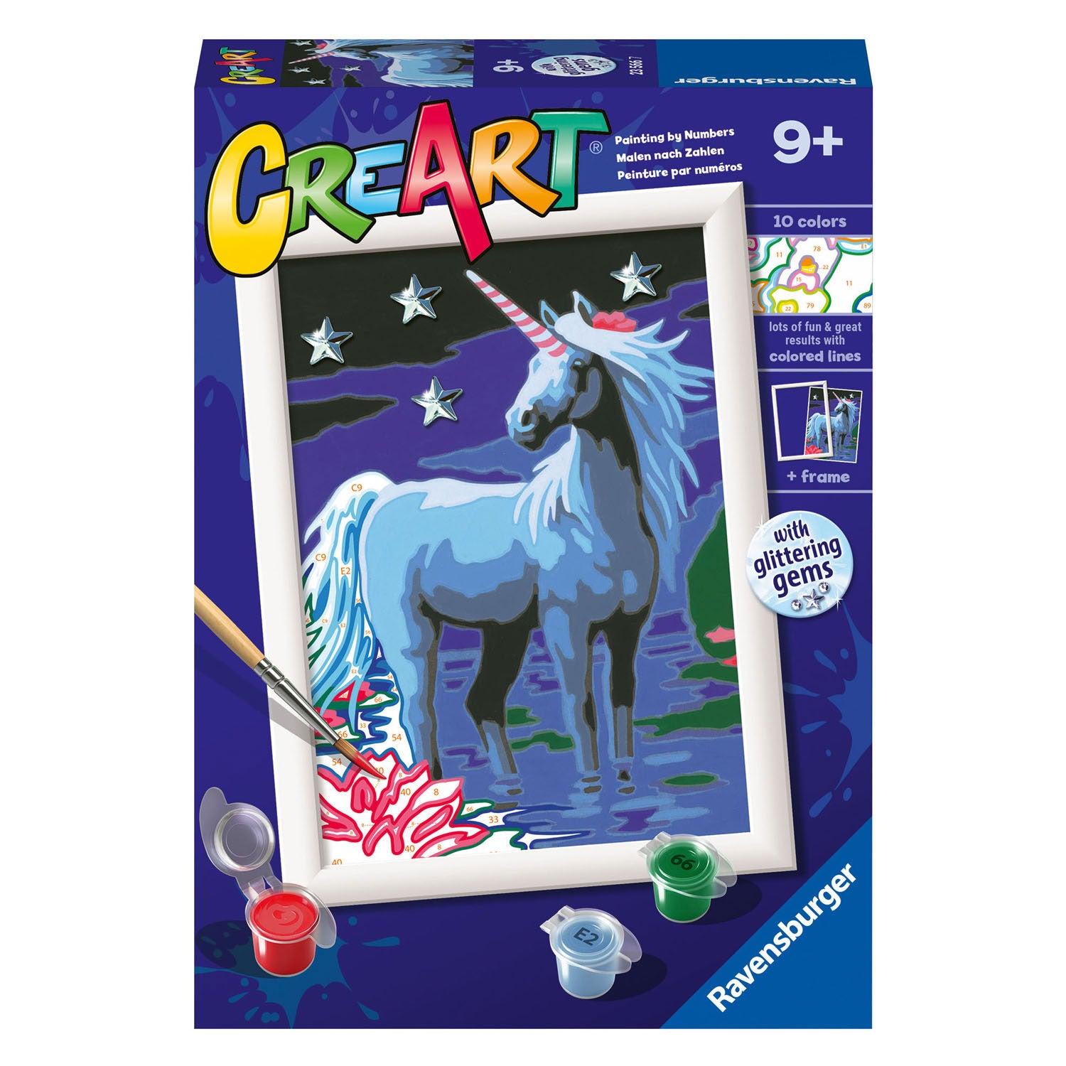 Ravensburger creart schilderen op nummer - magische eenhoorn