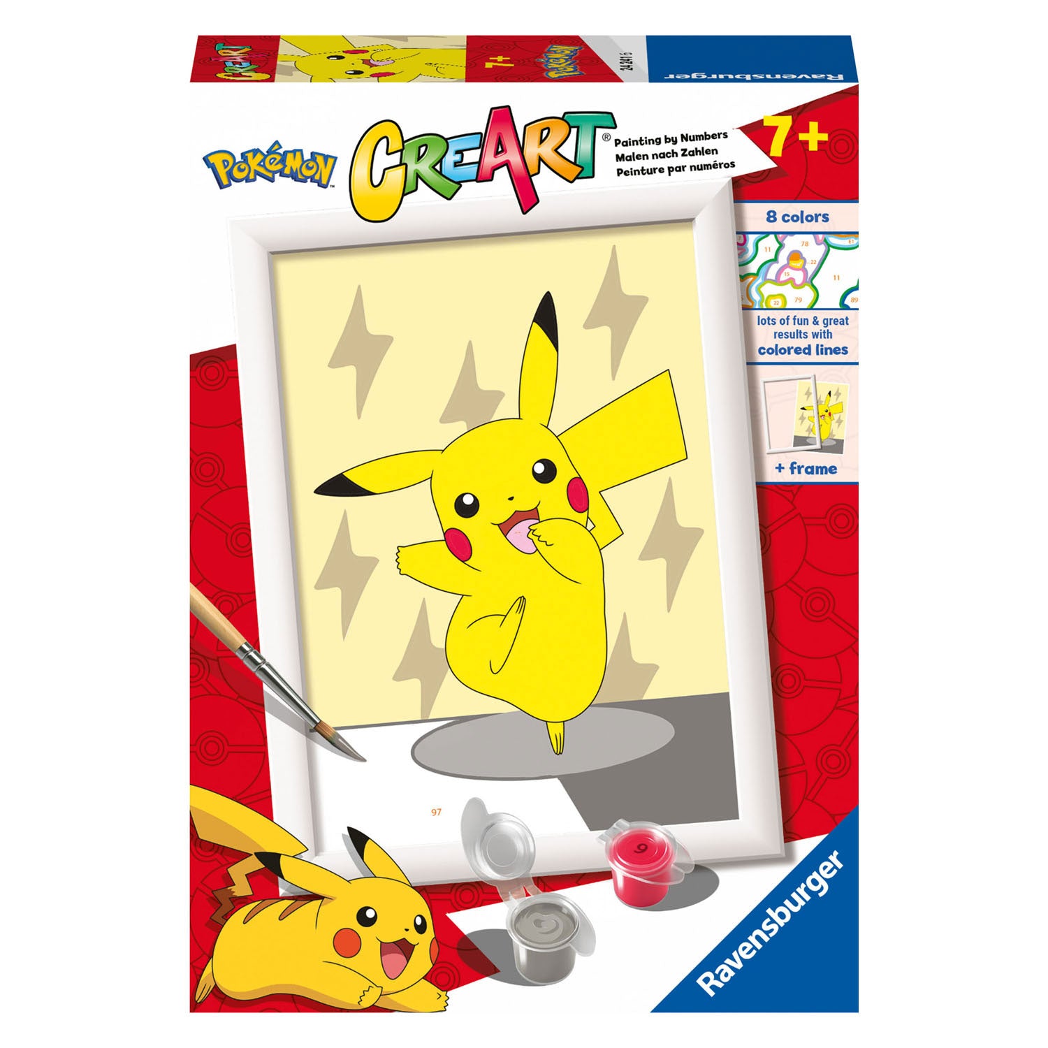 Ravensburger creart schilderen op nummer - pikachu pose