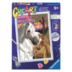 Ravensburger creart sunset horses