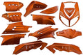 Edge plaatset 13-delig voor peugeot speedfight 2 - oranje metallic