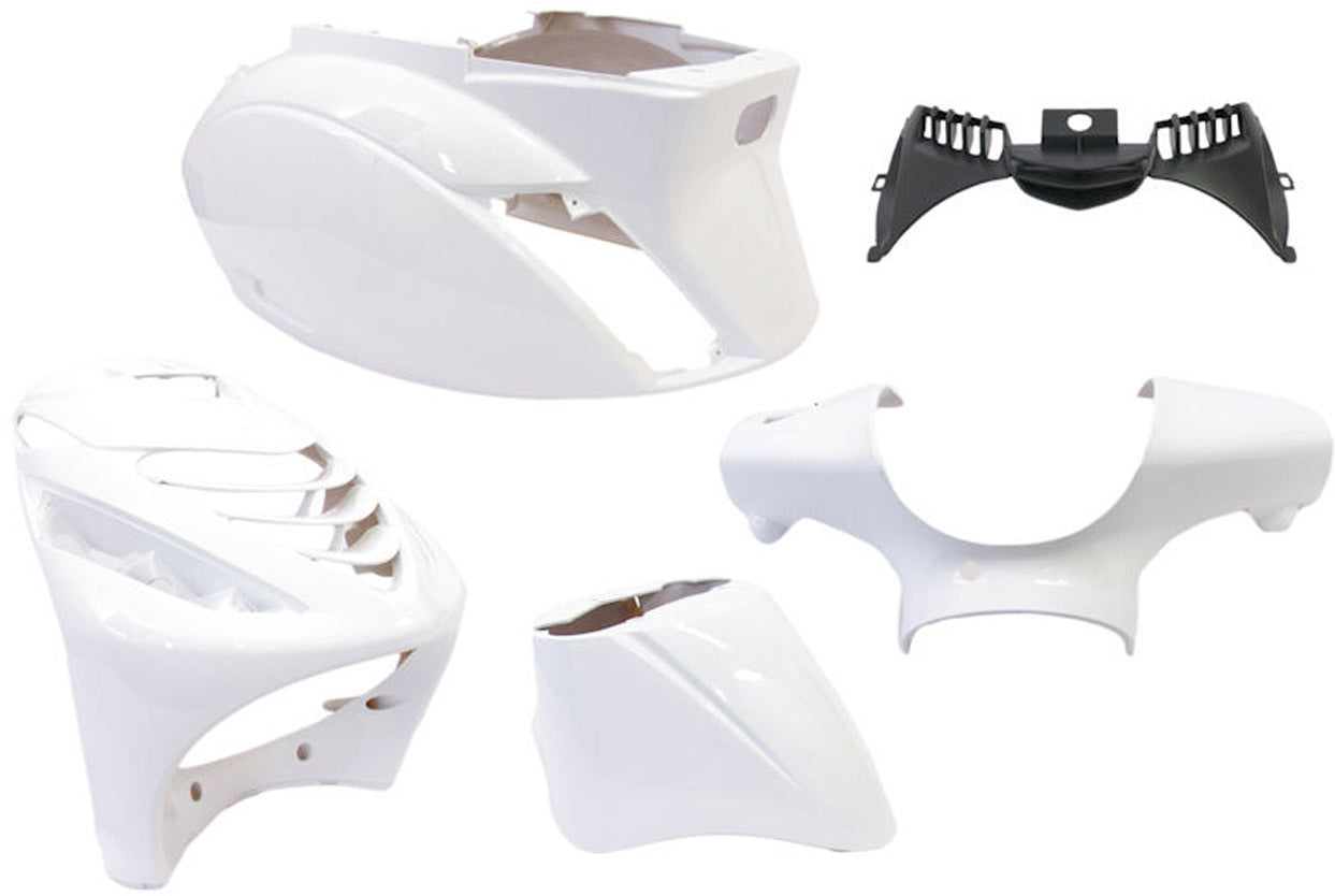 Edge plaatset 5-delig voor piaggio zip-sp vanaf bouwjaar 2000 - glanzend wit