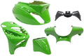 Edge plaatset 5-delig voor piaggio zip-sp vanaf bouwjaar 2000 - kawasaki groen