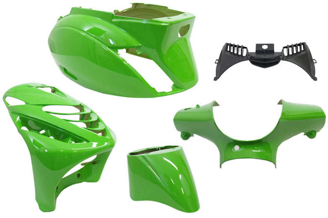 Edge plaatset 5-delig voor piaggio zip-sp vanaf bouwjaar 2000 - kawasaki groen