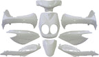 Edge plaatset 9-delig voor yamaha neo's - vanaf bouwjaar 2008 tot 2011 - 2 en 4 takt model - glanzend wit