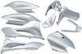 Edge plaatset 9-delig voor yamaha jog r mbk machg - metallic zilver