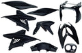 Edge plaatset 9-delig voor yamaha aerox tot bouwjaar 2014 - zwart metallic