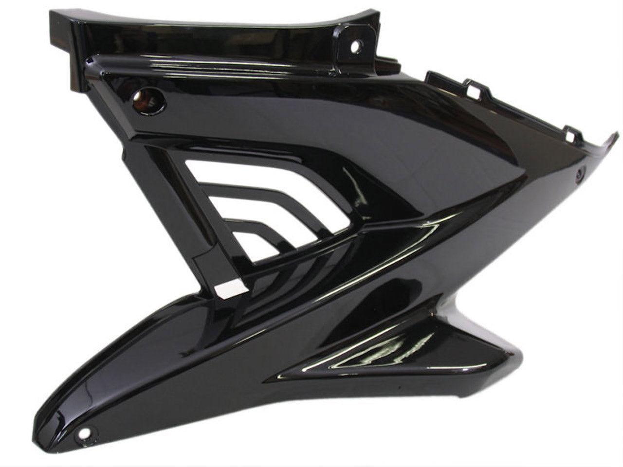 Edge motorscherm z kap links yamaha aerox tot bj. 2014 zwart metallic