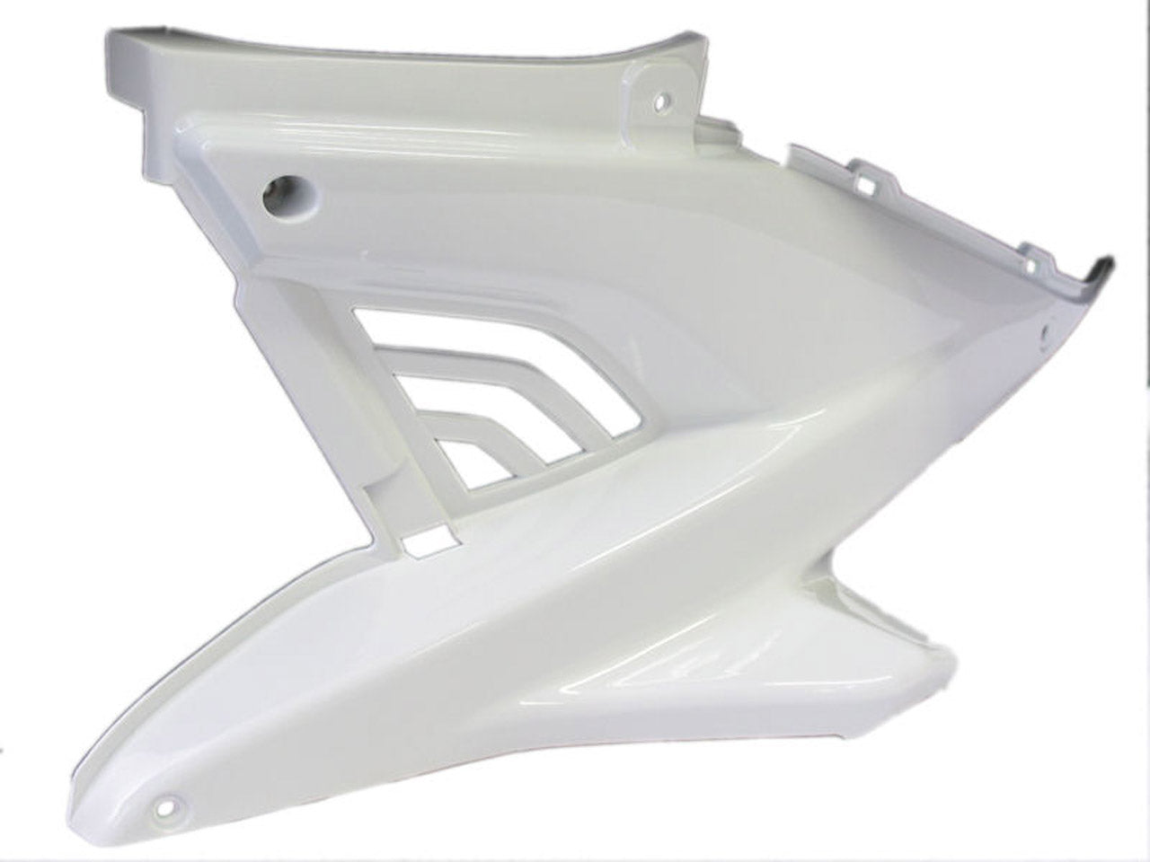 Edge motorscherm z kap links yamaha aerox tot bj. 2014 wit glans