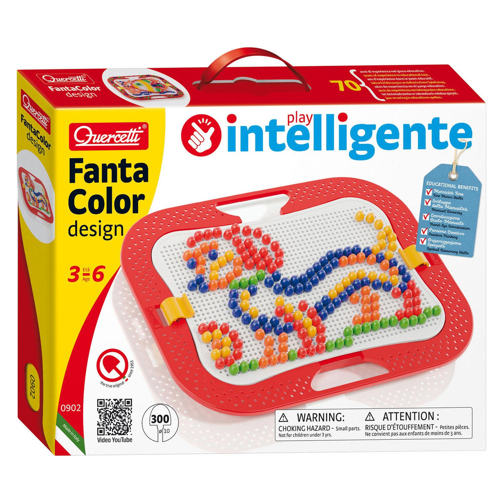 Quercetti fantacolor design insteek mozaïek, 300 pins