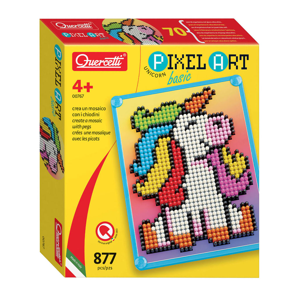 Quercetti pixel art basis eenhoorn, 880dlg.