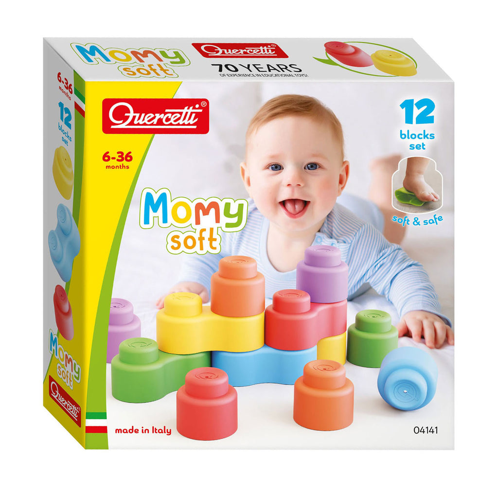 Quercetti momy soft bouwblokken, 12dlg.