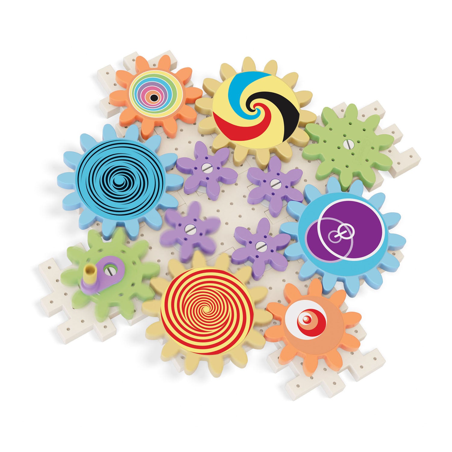 Quercetti kaleido gears play eco tandwielenset, 38dlg.