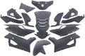 Edge plaatset 14-delig voor peugeot speedfight 4 - mat zwart