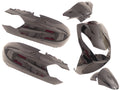 Edge plaatset peugeot kisbee 2t 4t 6-delig - zwart