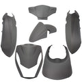 Edge plaatset 6-delig voor peugeot kisbee 2t 4t - mat zwart