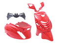 Edge plaatset 5-delig voor piaggio zip-sp vanaf bouwjaar 2000 - ferrari rood