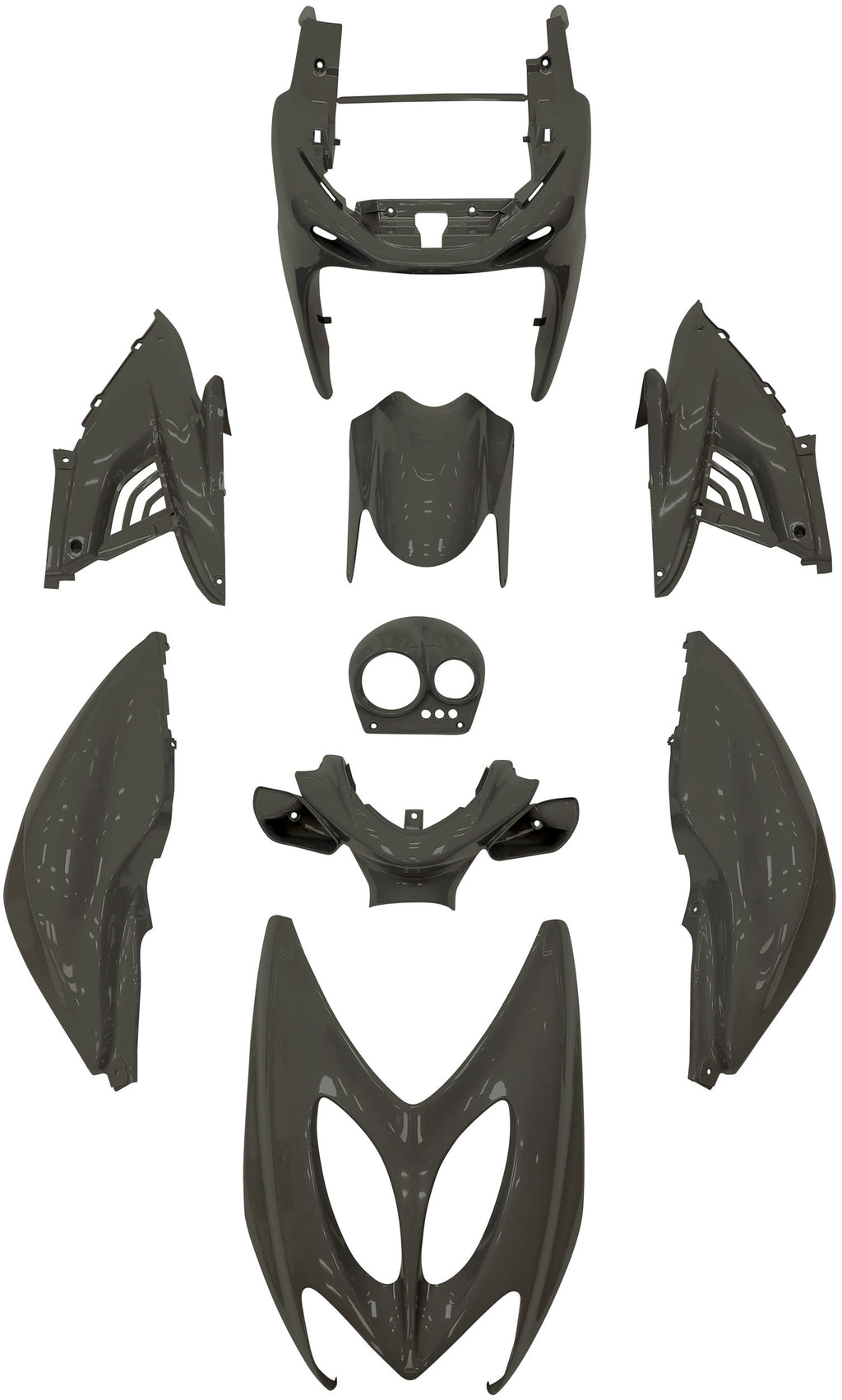 Edge plaatset yamaha aerox 9-delig - nardo grey