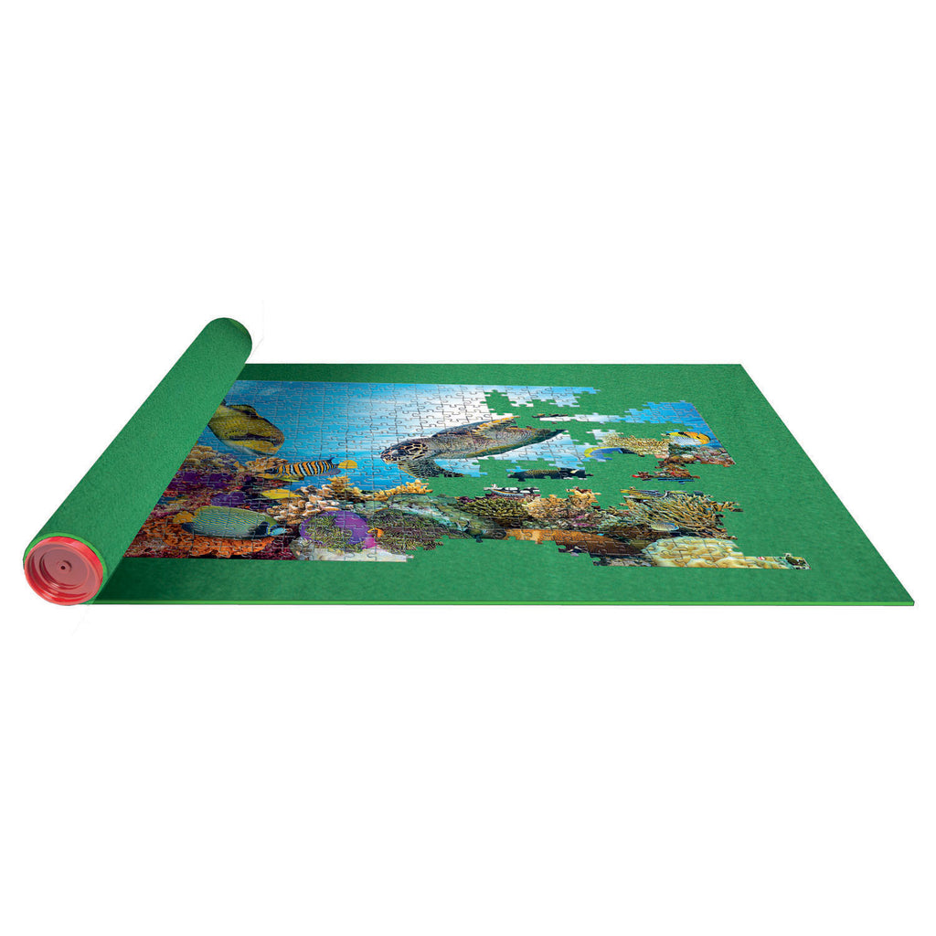 Clementoni vilten puzzel mat 105x78 cm groen