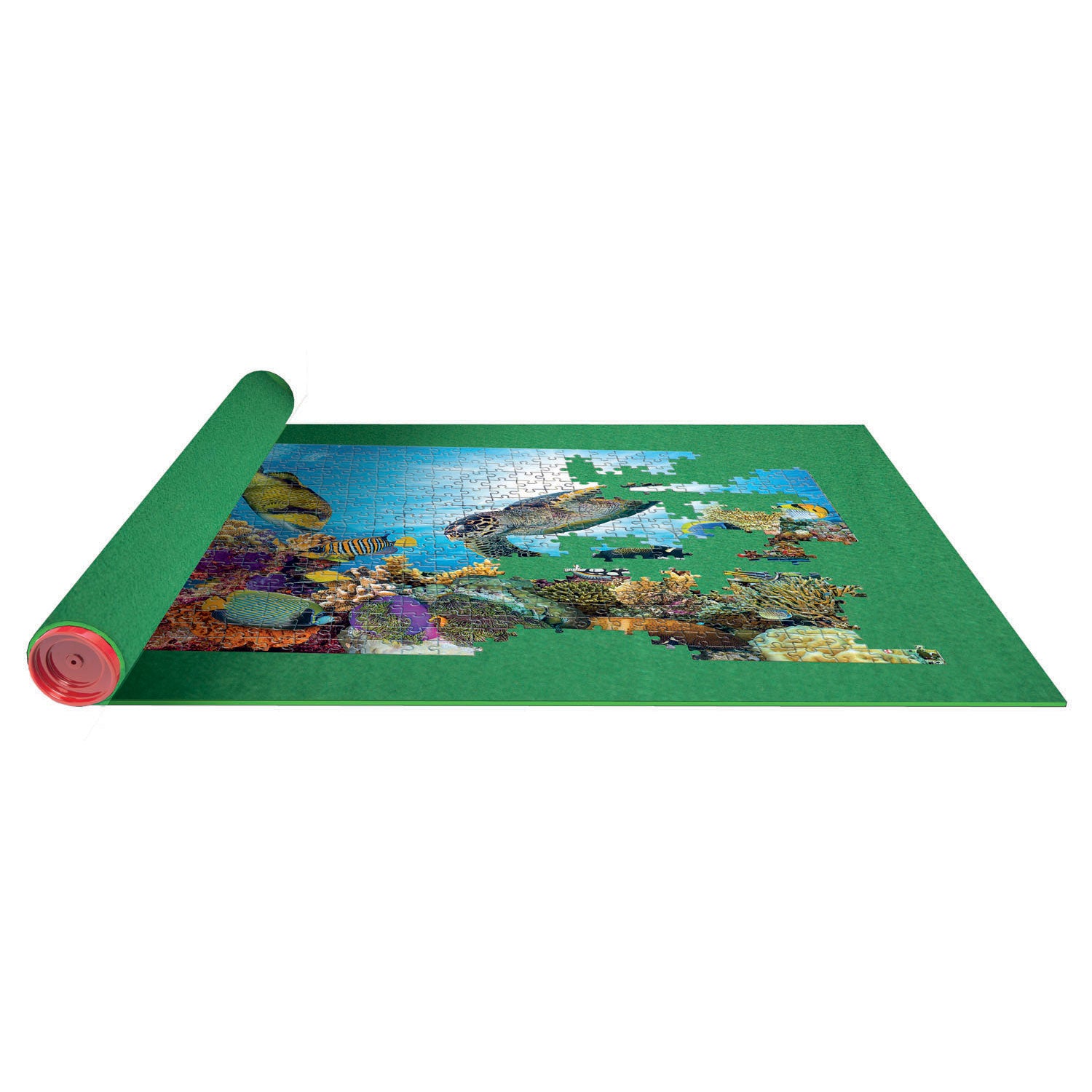 Clementoni vilten puzzel mat 105x78 cm groen