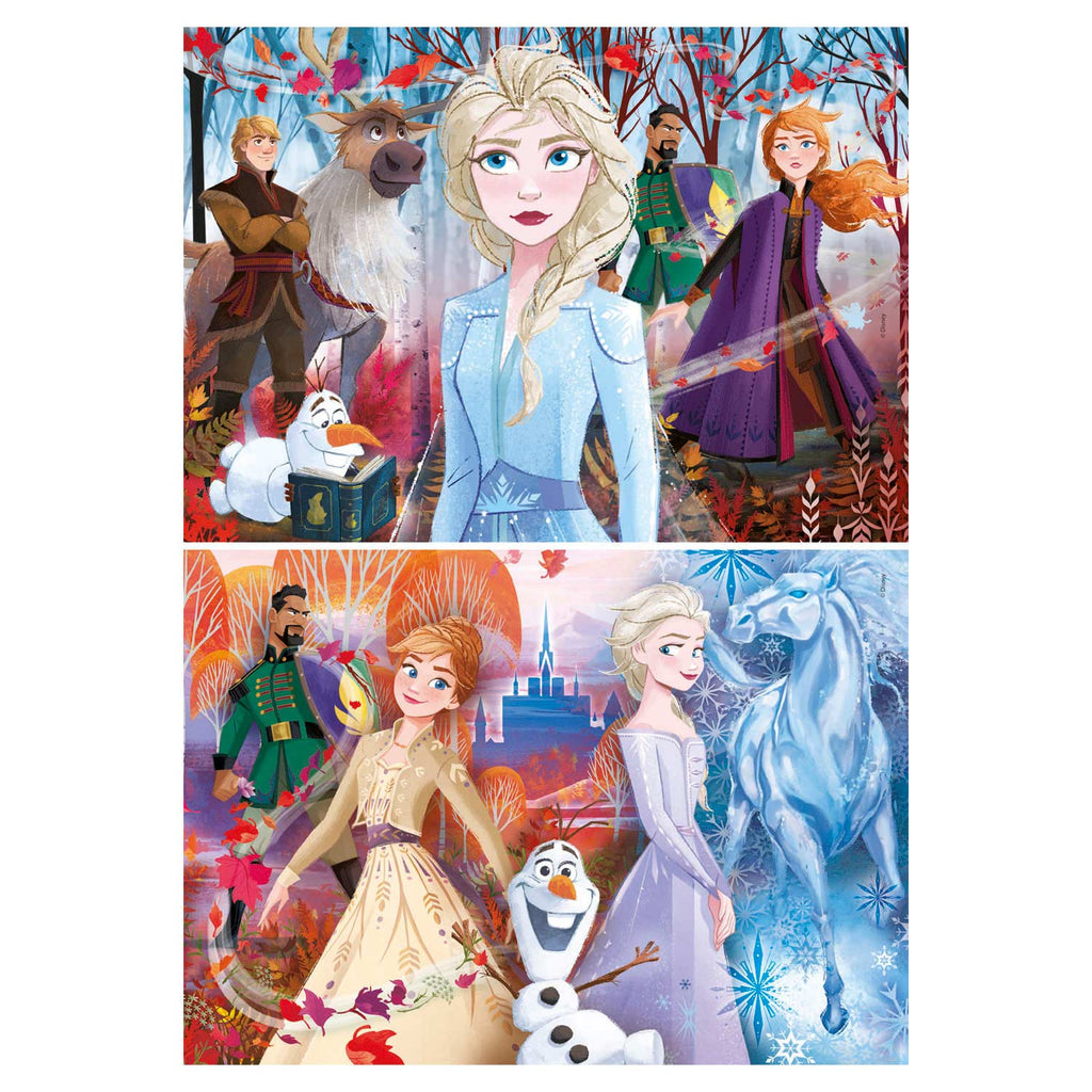 Clementoni disney frozen 2 supercolor puzzel 2x20 stukjes