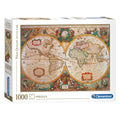Clementoni puzzel oude wereldkaart, 1000st.