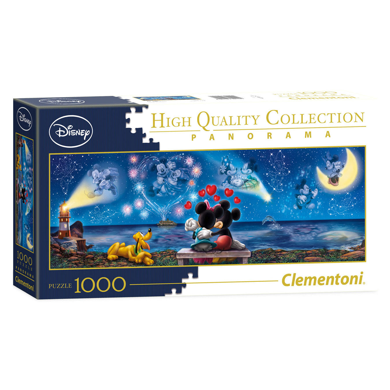Disney clementoni panorama puzzel mickey minnie, 1000st.