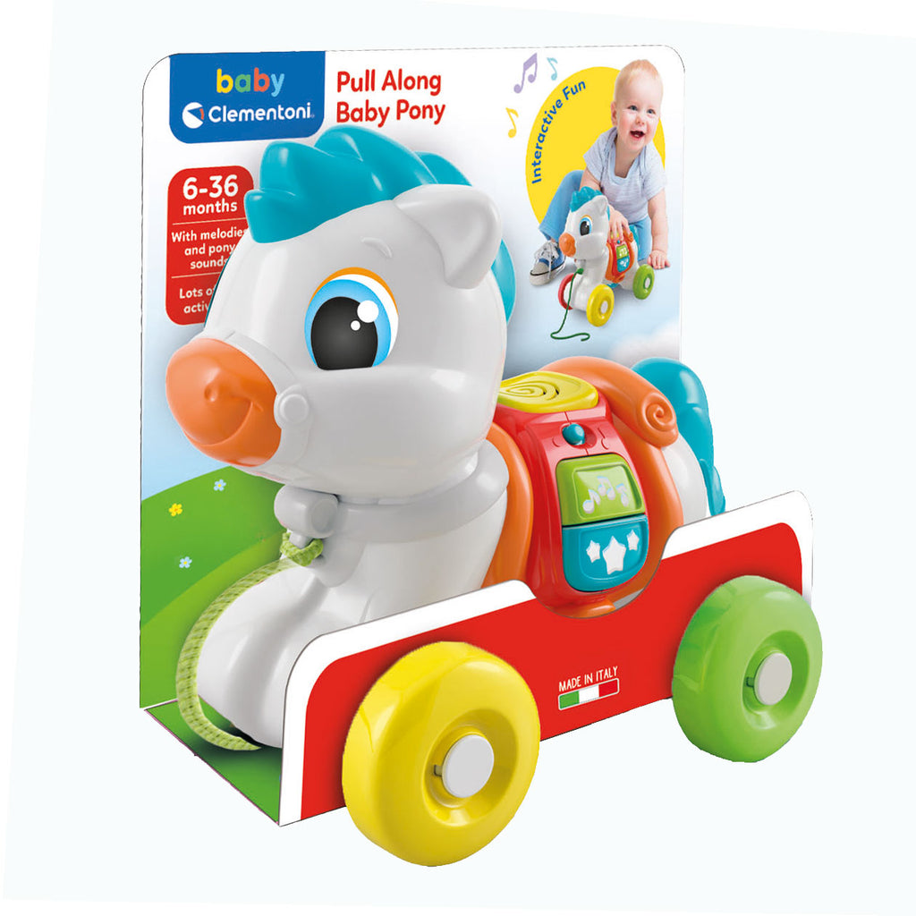 Clementoni baby trekfiguur paard + geluid