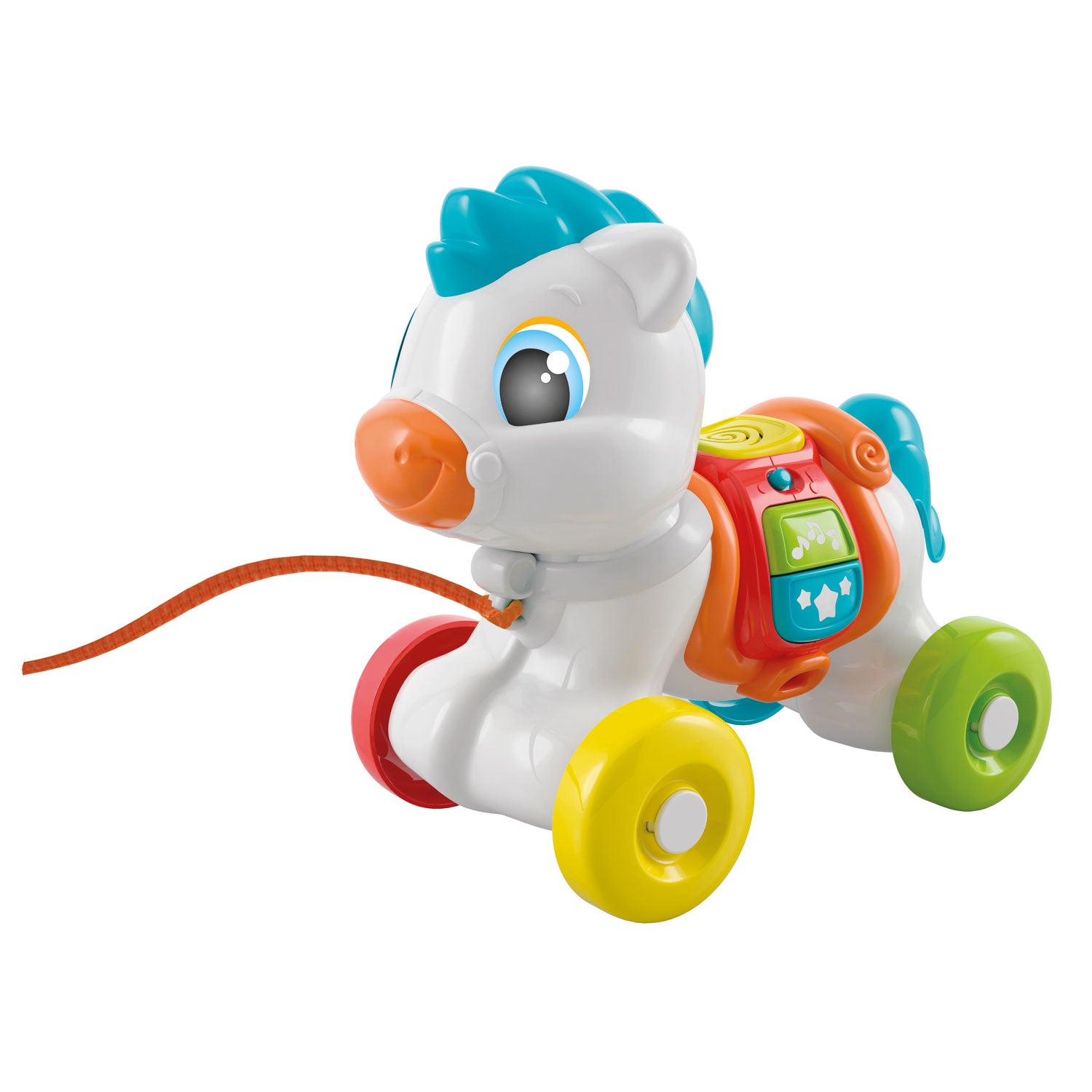 Clementoni baby trekfiguur paard + geluid