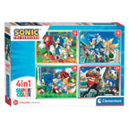 Clementoni puzzels sonic, 4in1