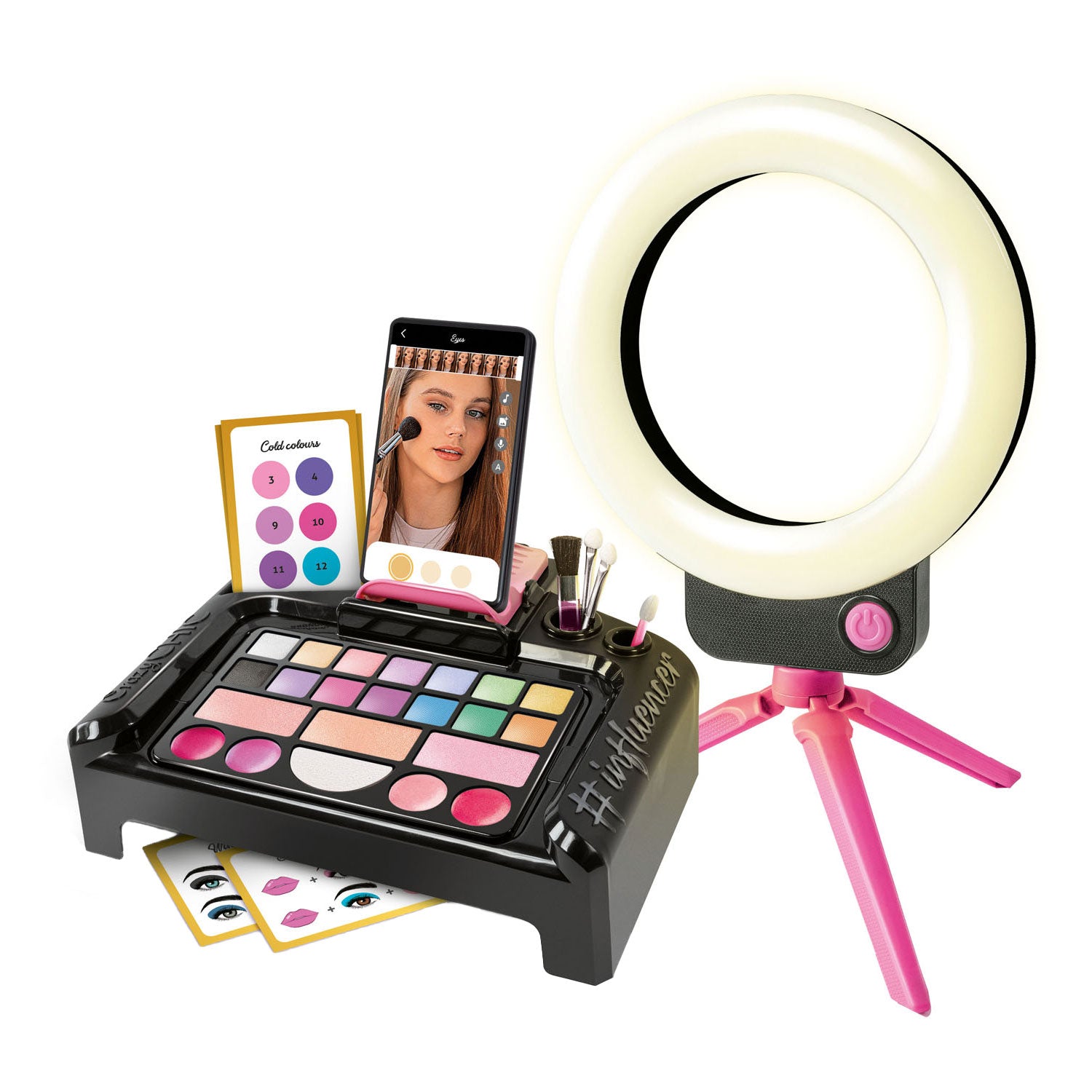 Clementoni crazy chic make-up studio + licht
