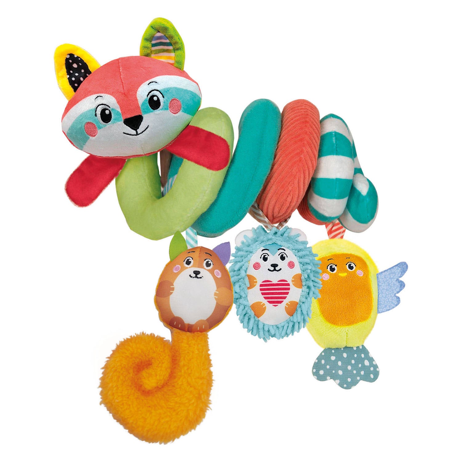 Clementoni baby stoffen kinderwagenspiraal wasbeer
