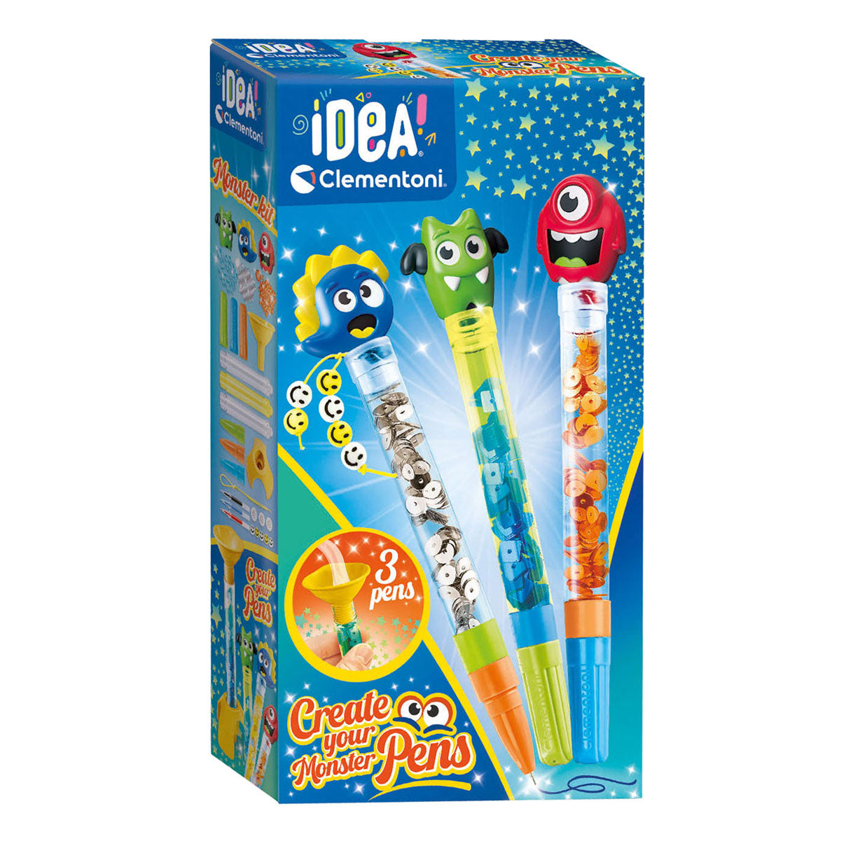 Clementoni idea maak je eigen pennen monster