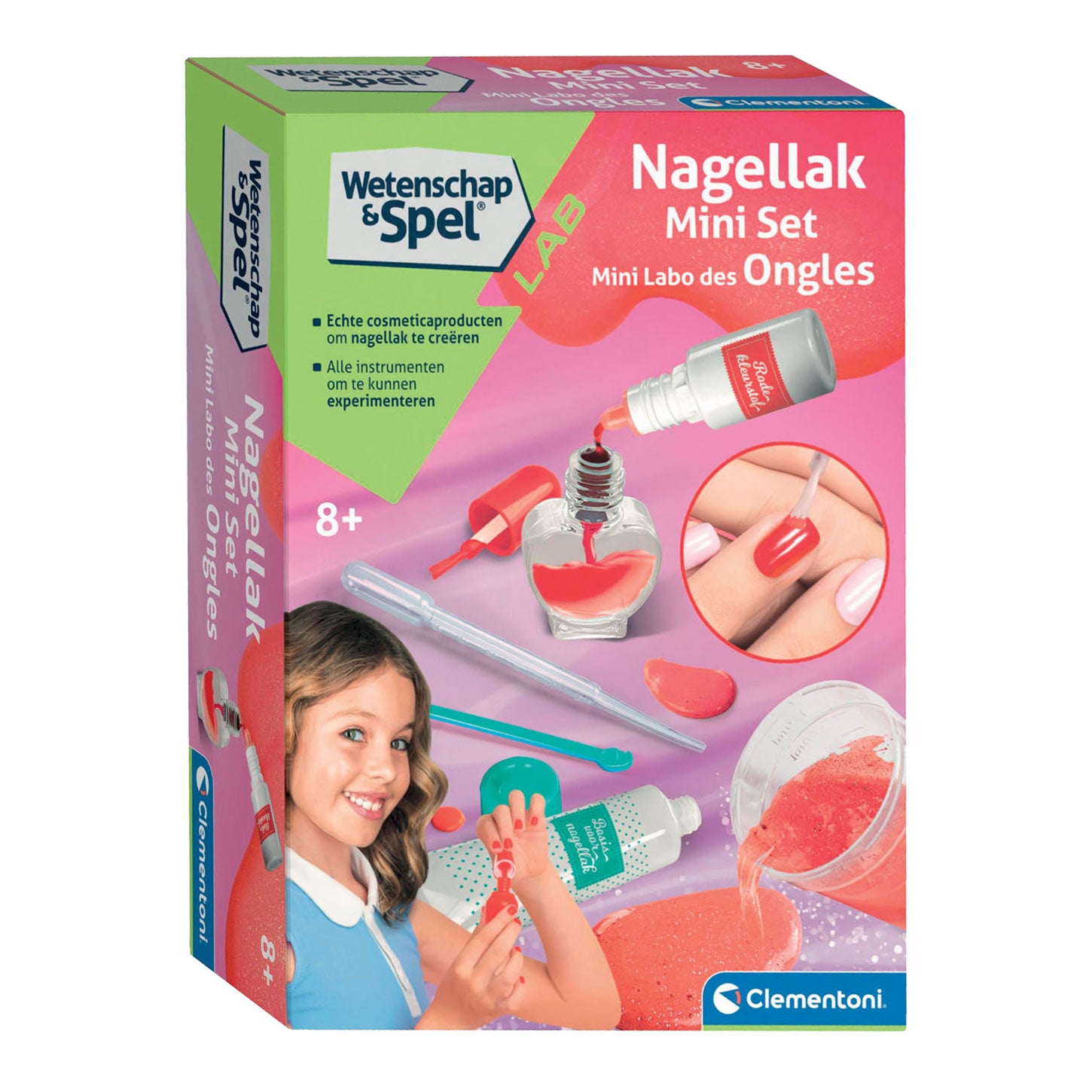 Clementoni wetenschap en spel - mini nagellakset