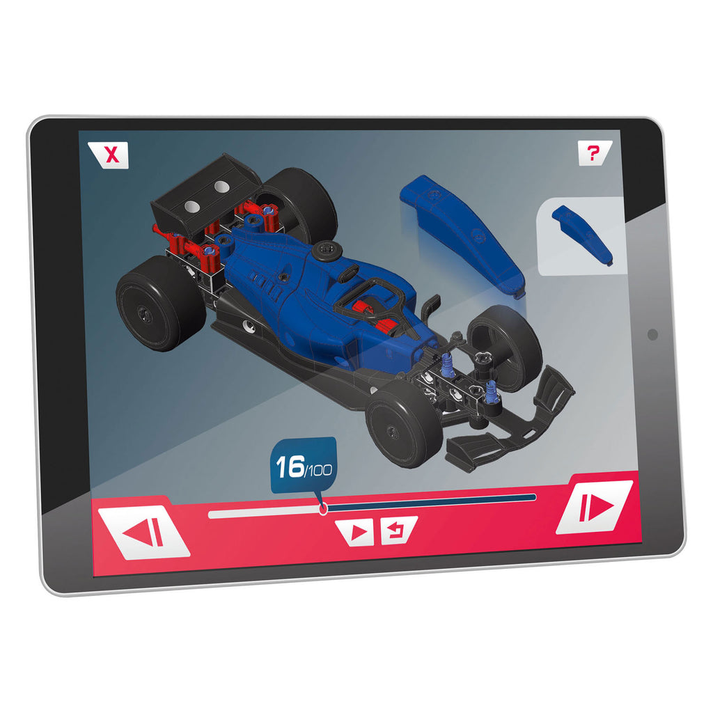 Clementoni wetenschap en spel - mechanics raceauto of go kart 2in1 bouwset - 100+dlg.