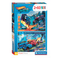 Clementoni legpuzzel super color hot wheels, 2x60st.