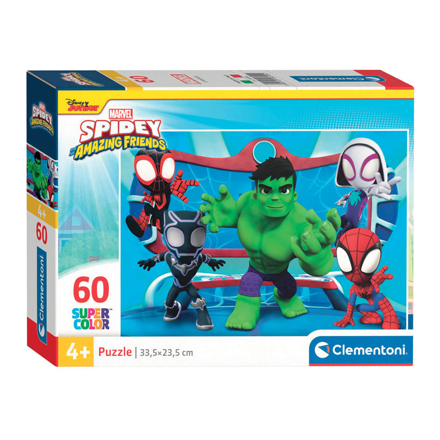 Clementoni legpuzzel super color marvel spidey, 60st.