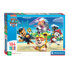 Clementoni supercolor puzzel paw patrol 104 stukjes