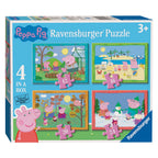 Ravensburger peppa pig seizoenen puzzel, 4in1